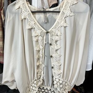 Boho sheer top